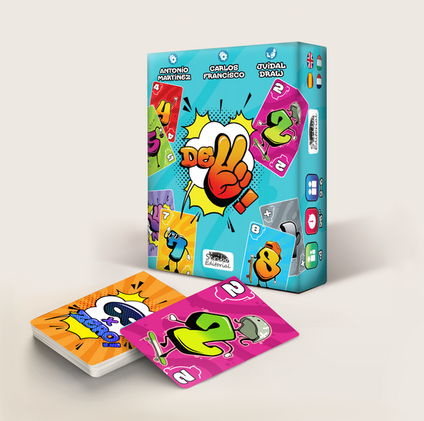 "De2" a card game of mental agility and maths perfect for all the ages.