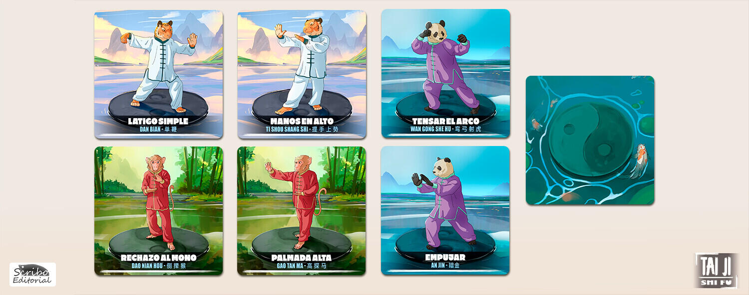 Detailed illustration of some components of the game "TaiJi Shifu".