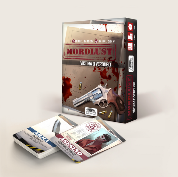 Mordlust, Victima o verdugo. Killer's and victims card game created by Miguel Gardeta.